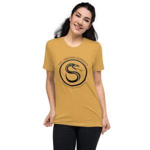Obsidian Serpent (Gold) Short sleeve t-shirt